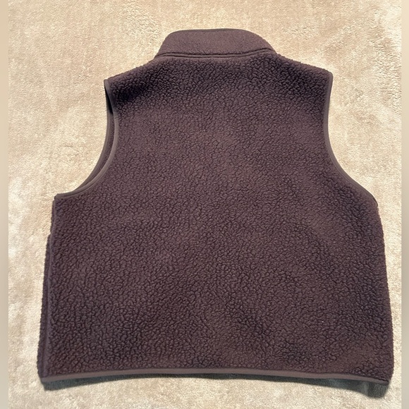 Aritzia Polartec Thermal Pro Mockneck Hi-hip Vest Size XL, Rich Mocha Brown - Picture 2 of 12